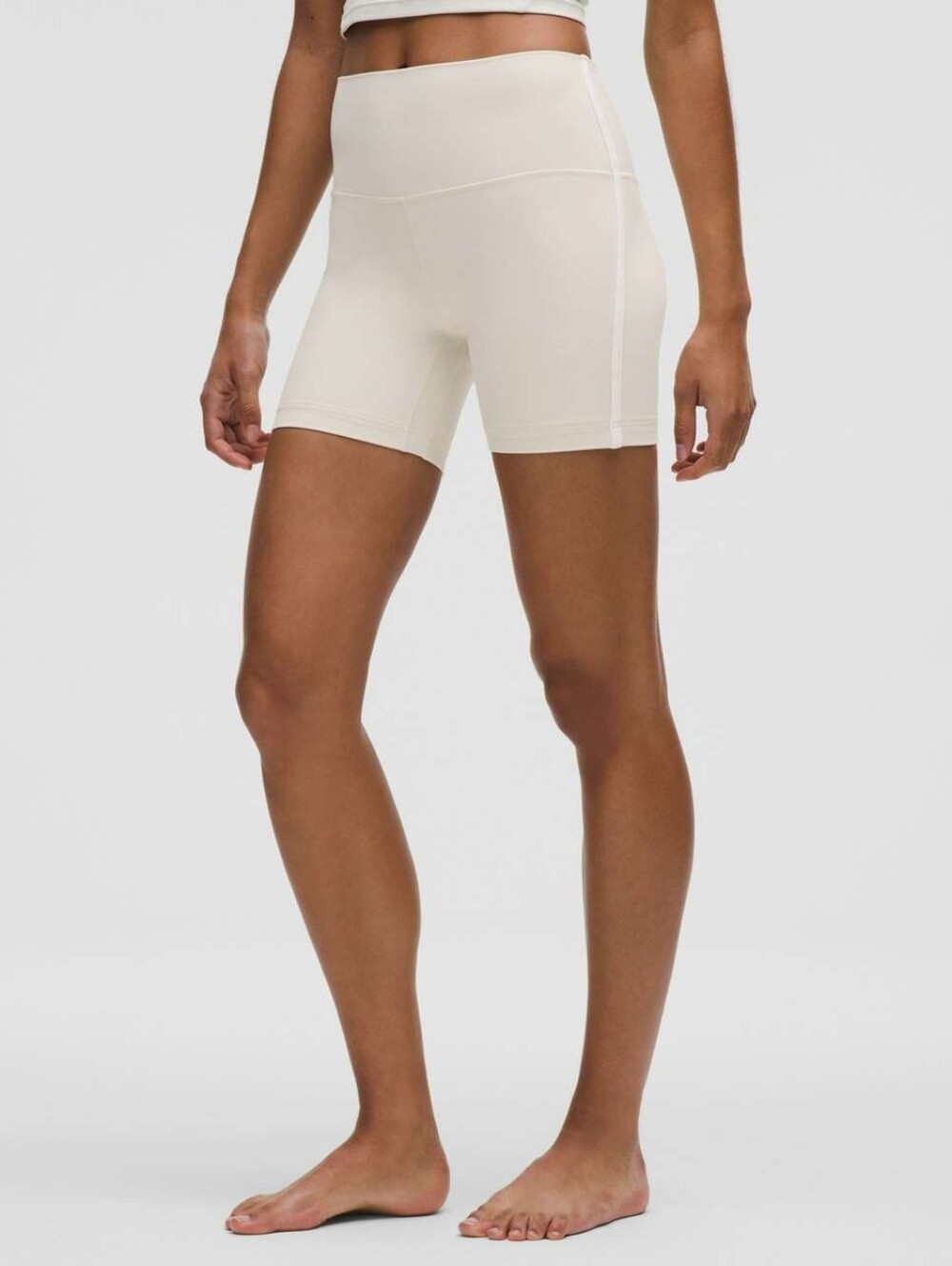NWT Lululemon Align High Rise Side Stripe Shorts 6" Inseam Ivory